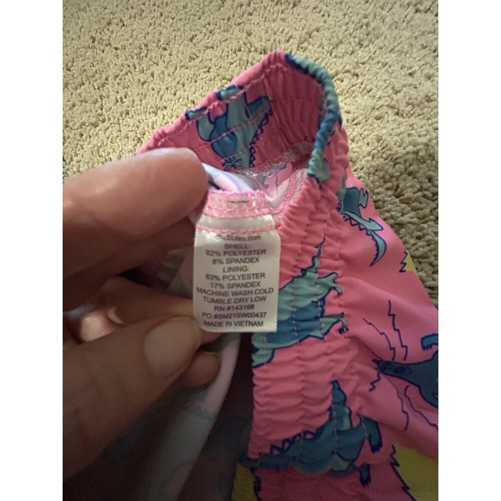 Chubbies Men's Swim Trunks, The Hear Me Roars, 5.5” Stretch, Zipper Pocket, M - Picture 6 of 6